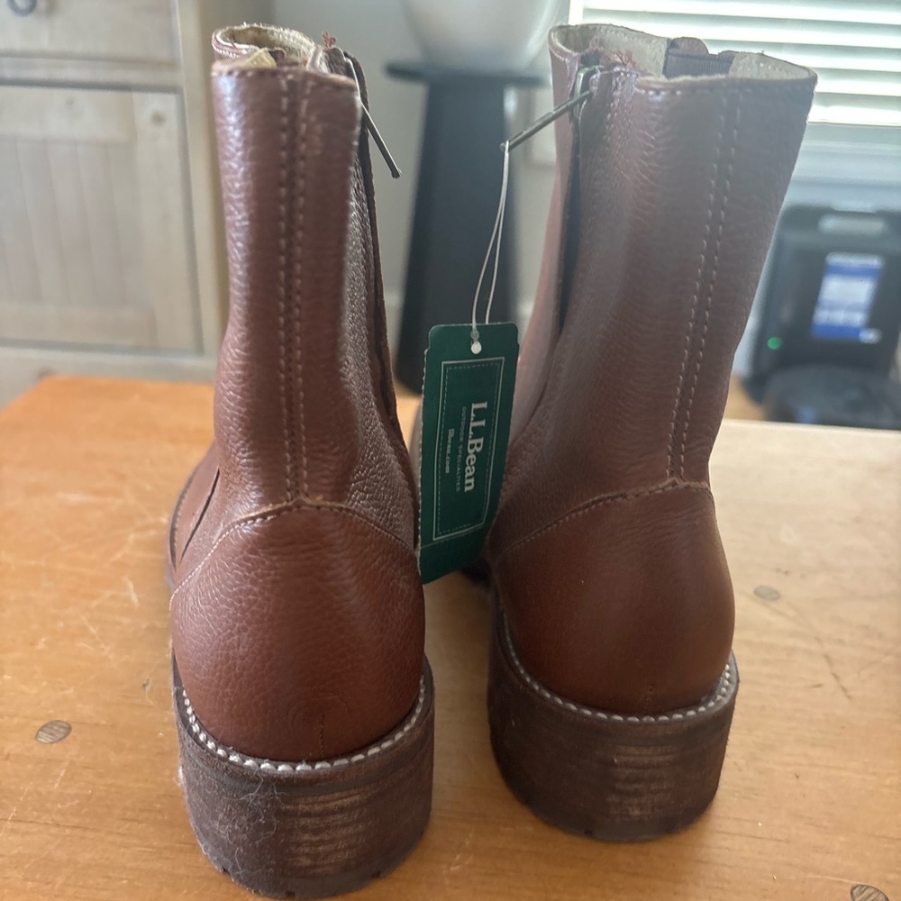 L.L. Bean Tan Leather Boots - Picture 3 of 8